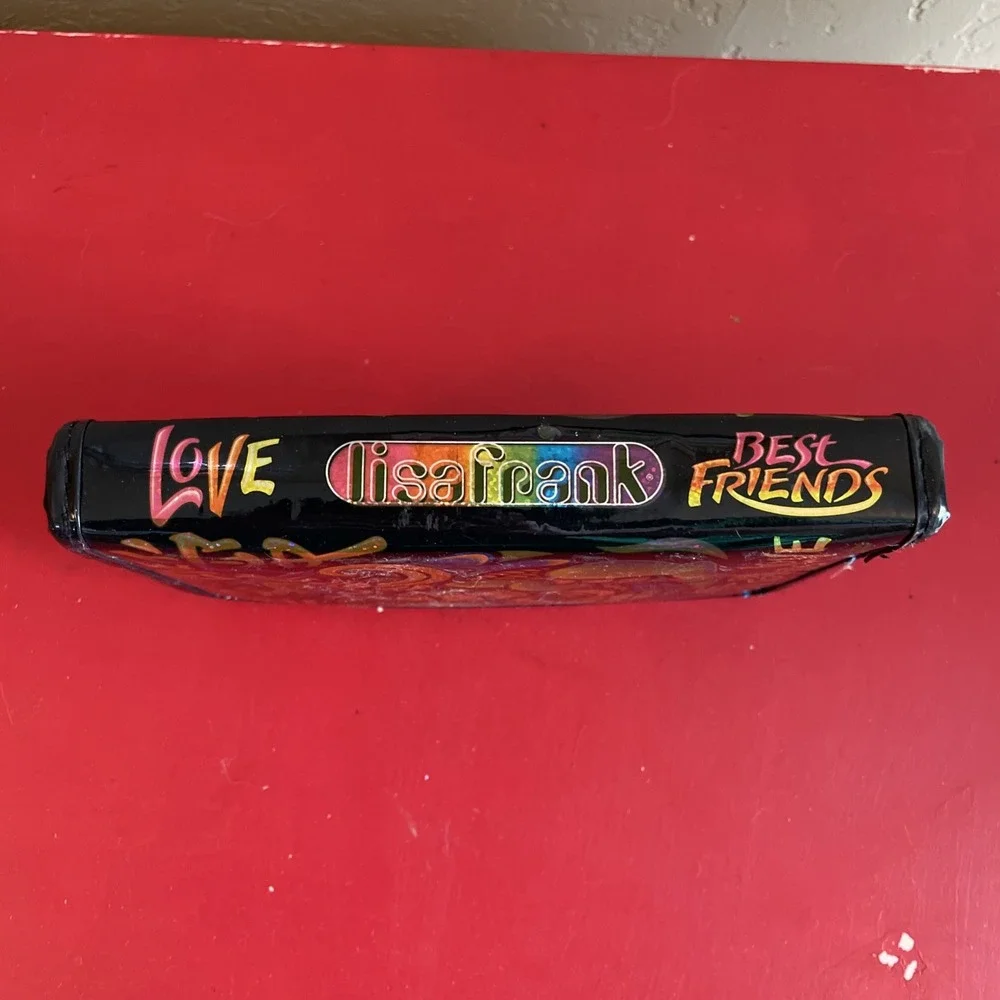 LISA FRANK DRAGON HAPPINESS LOVE Planner Organizer Zippered BEST FRIENDS Vintage